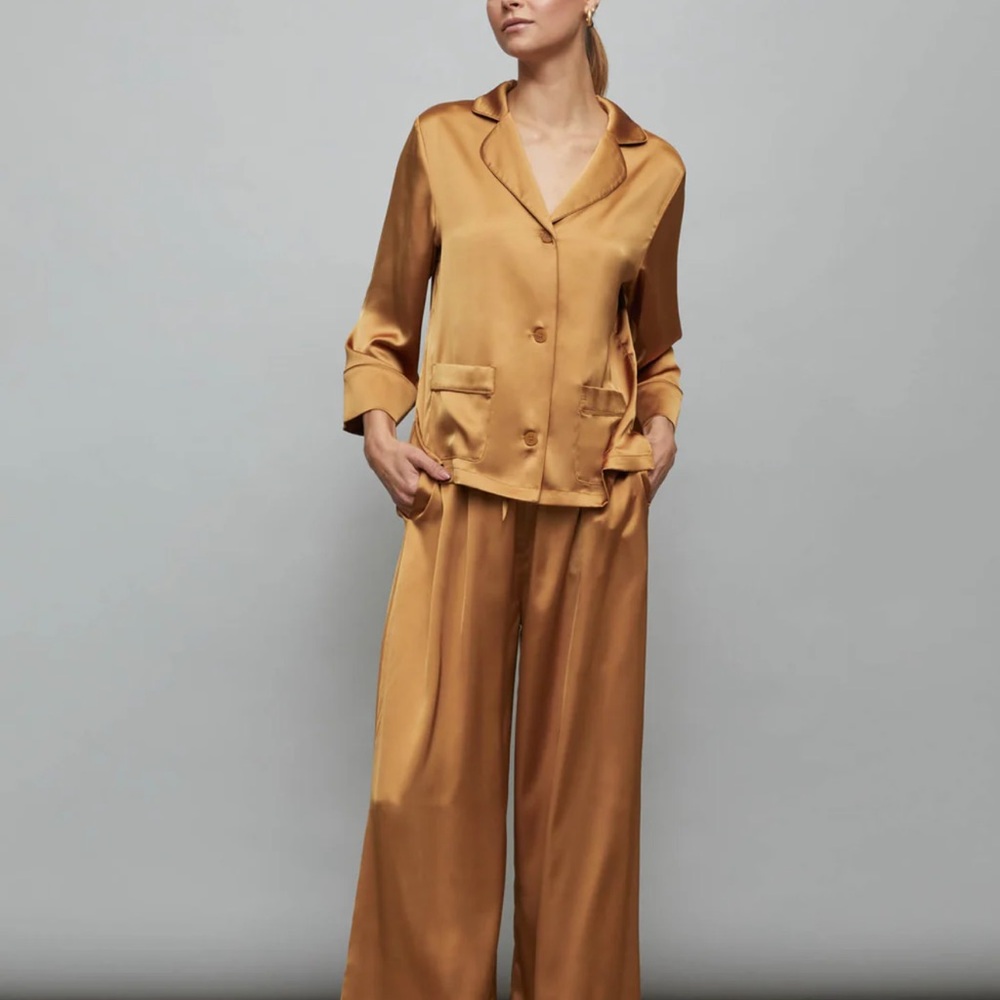 CARBON38 Satin Resort Top in Rust - Picture 11 of 11